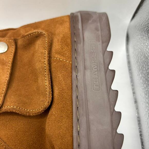 Y2K 2000’s TEAM SESH BONES Deadman Cargo High Top Combat Boots Shoes Sneakers - Picture 6 of 8